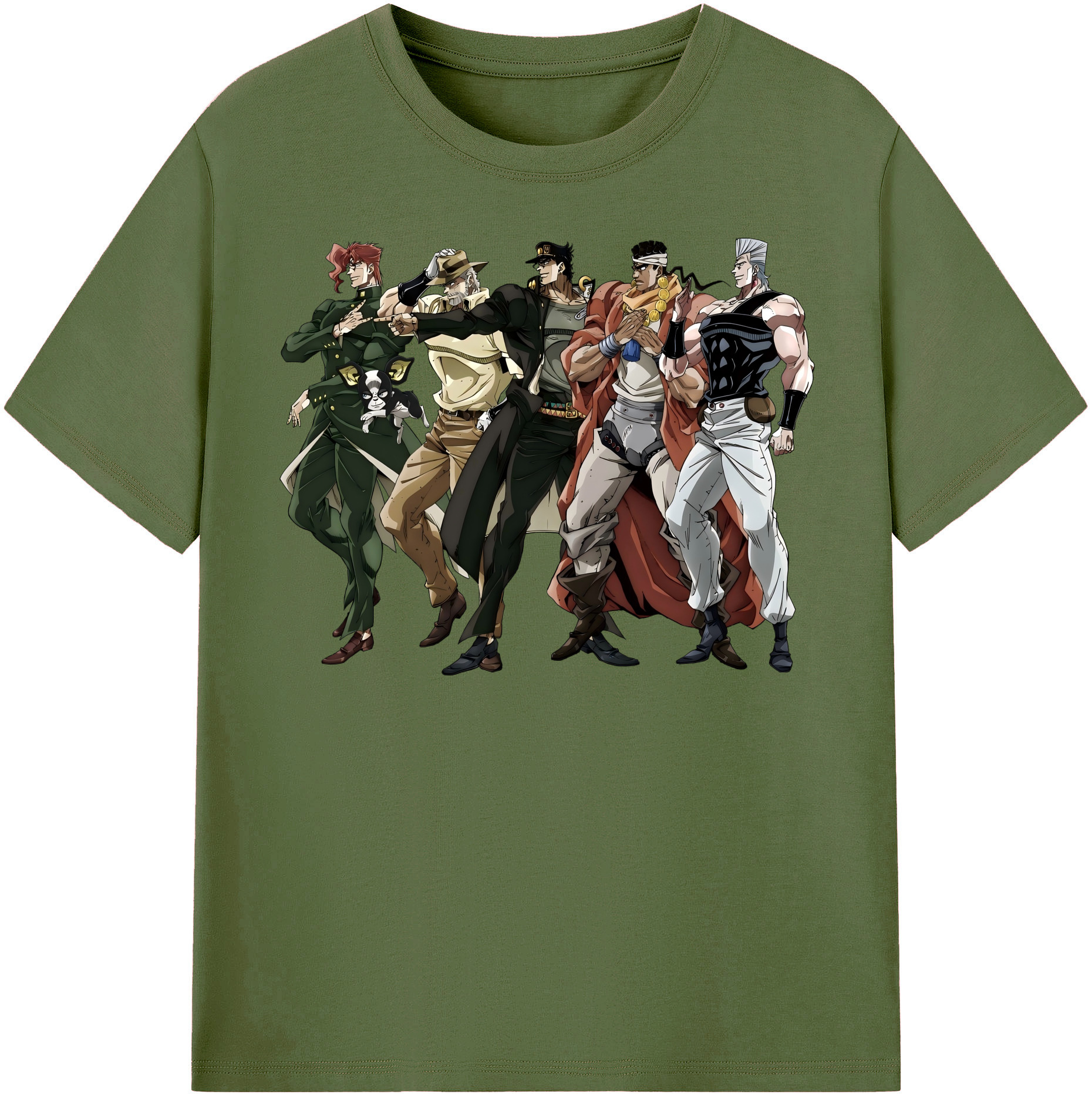 （画像用） ジョジョの奇妙な冒険 JoJo's Bizarre Adventure 綿100％半袖Tシャツ（フロントプリント）